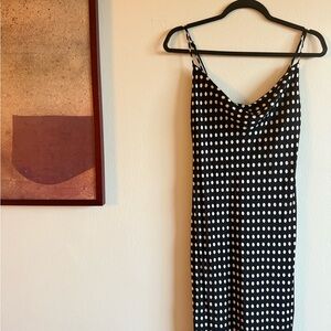 Zara Black and White Polka Dot Dress